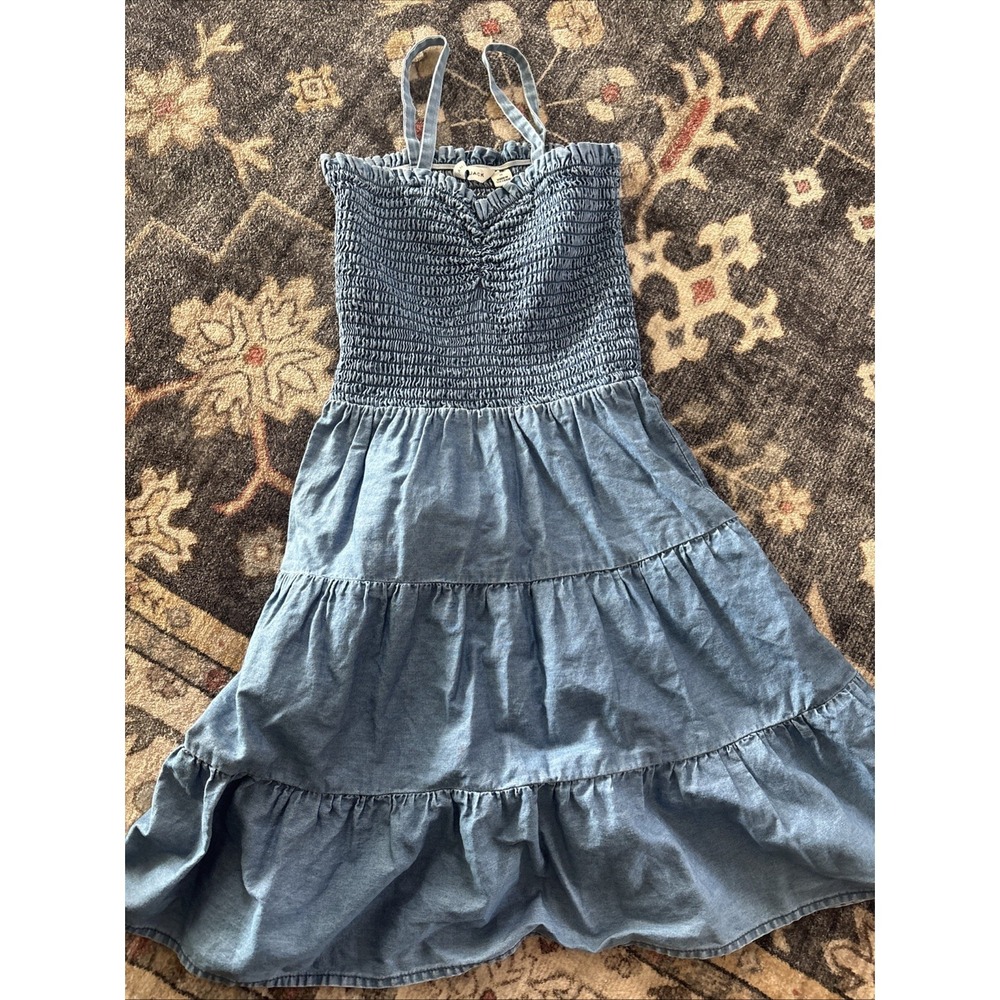 Janie And Jack girls size 10 Denim Tank Dress
